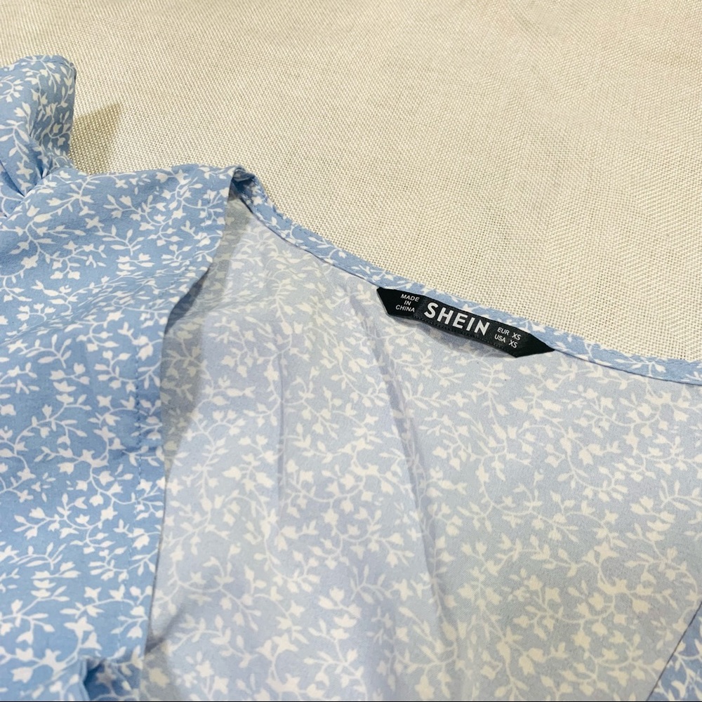 Blue Babydoll Top - Picture 2 of 3